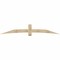Ekena Millwork Bellingham Rough Sawn Timber Gable Bracket, Douglas Fir, 108"W x 18"H x 2"D x 6"F, 4/12 Pitch GBW108X18X0206BEL00RDF - alternate 1